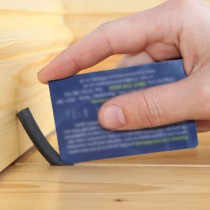 A credit card being used to start the application process