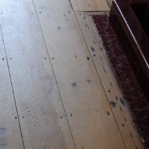 A beautiful wooden floor with DraughtEx fitted between the gaps